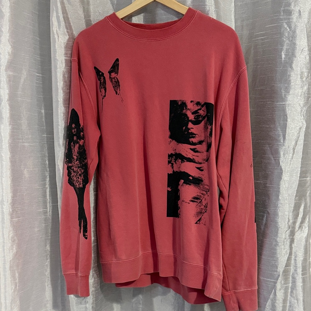 Demi Lovato Dancing with the Devil... The Art of Starting Over Pink Crewneck